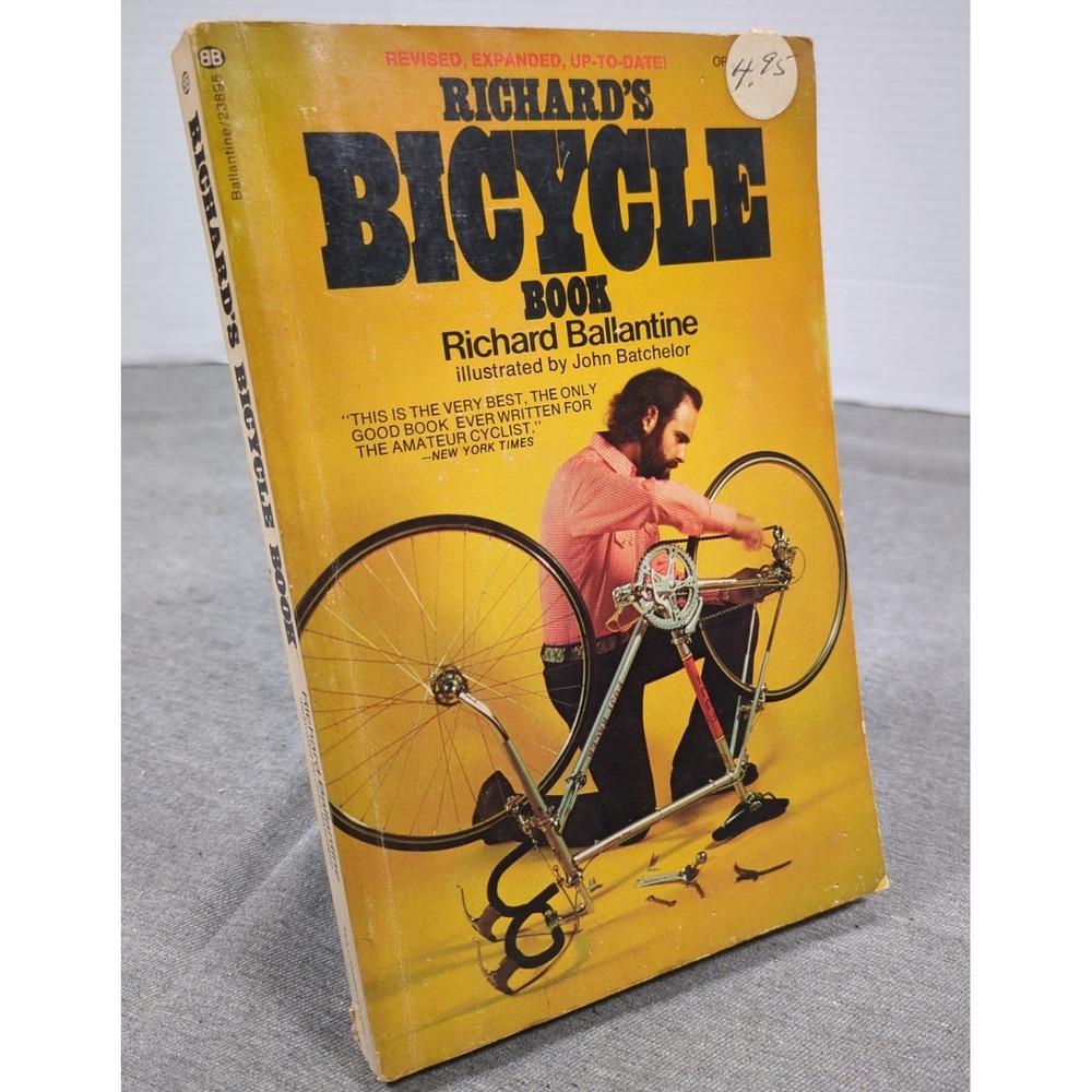 Richard's Bicycle Book Richard Ballantine 1975 Revised Ed. VTG Trade Paperback